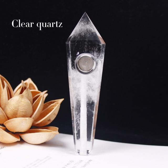 Crystal Quartz Healing Pipe-Your Soul Place