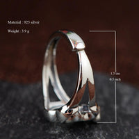 Thumbnail for Sacred Om Silver Ring-Your Soul Place
