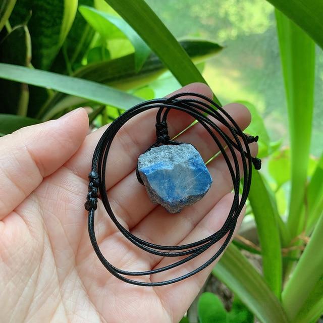 Raw Energizing Stone Pendant Necklace-Your Soul Place