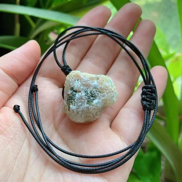 Raw Energizing Stone Pendant Necklace YourSoulPlace.com