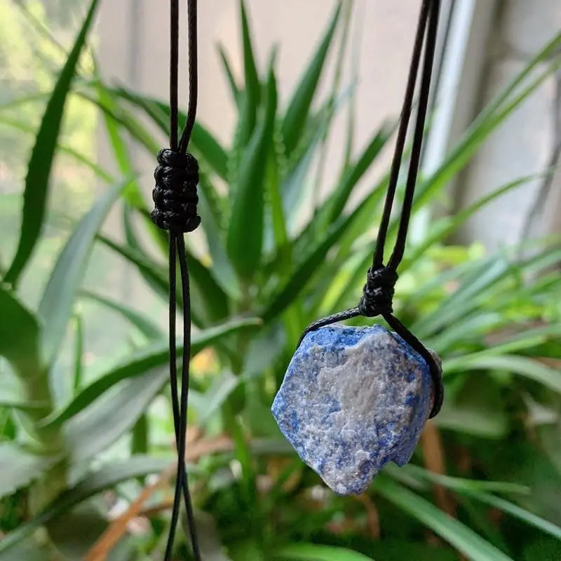 Raw Energizing Stone Pendant Necklace