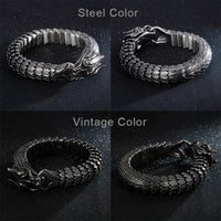 Thumbnail for Dragon Spirit Viking Stainless Steel Bracelet-Your Soul Place