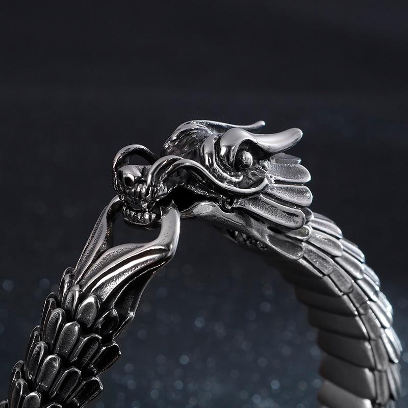 Dragon Spirit Viking Stainless Steel Bracelet