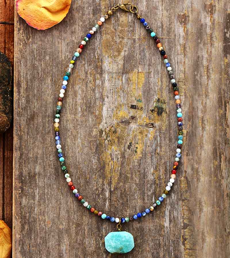 Wave of Calm Amazonite Necklace-Your Soul Place