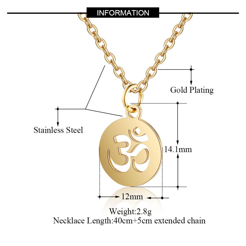 Spiritual Stainless Steel Necklace - Lotus / OM / Hamsa Hand / Tree of Life / Dream Catcher