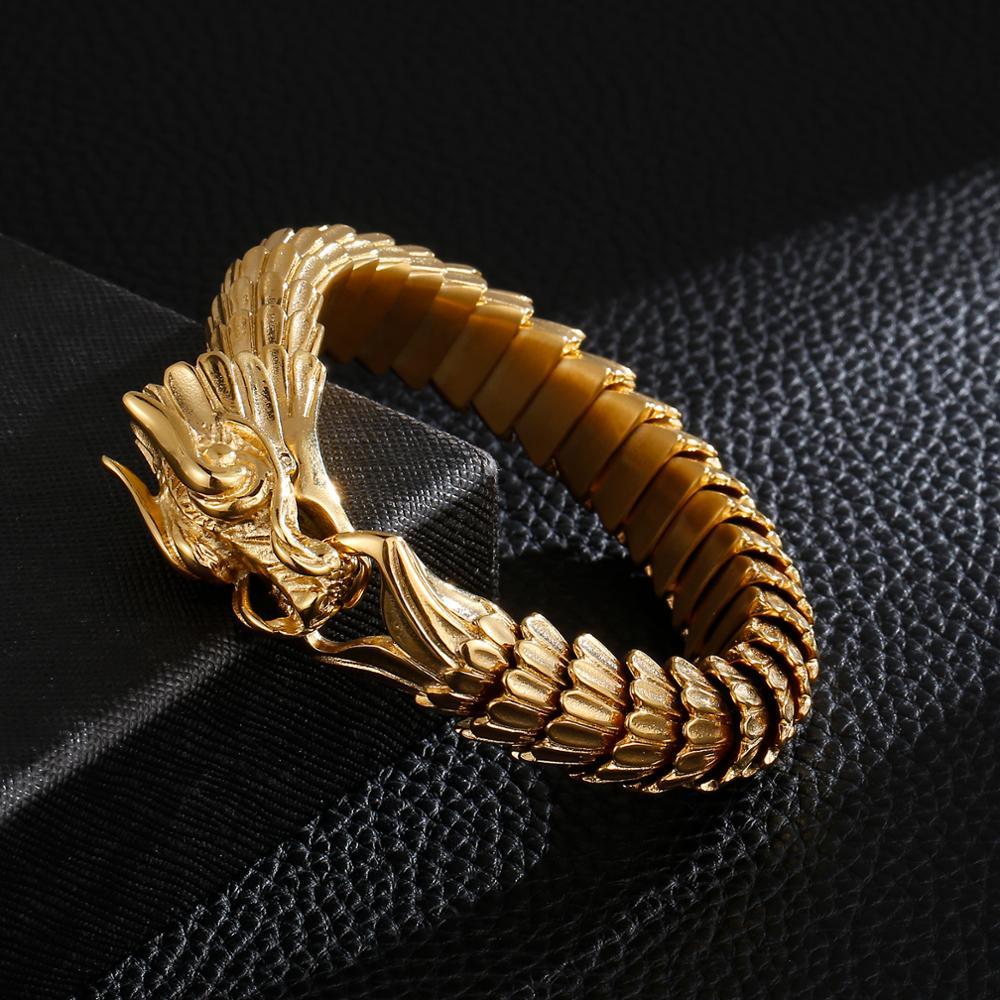 Dragon Spirit Viking Stainless Steel Bracelet