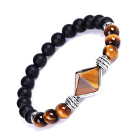 Thumbnail for Natural Stone Beads Pyramid Chakra Bracelet-Your Soul Place
