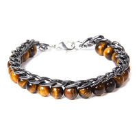 Thumbnail for Tiger Eye X Stainless Steel Chain Bracelet-Your Soul Place