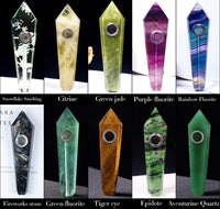 Thumbnail for Crystal Quartz Healing Pipe-Your Soul Place