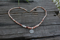 Thumbnail for Natural Pink Aventurine Japamala Beads-Your Soul Place