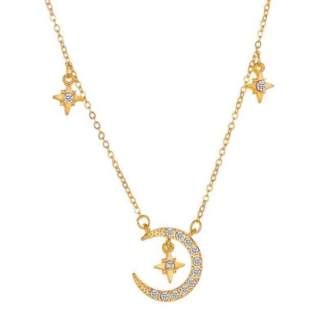 Gorgeous Star Moon Necklace - Limit 5 per person-Your Soul Place