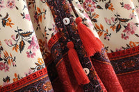 Thumbnail for Floral Boho Maxi Dress - Your Soul Place