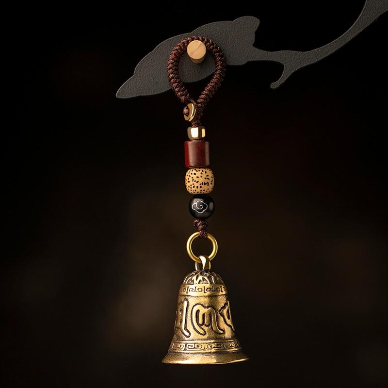 Tibetan Six True Words Mantra Bell Keychain-Your Soul Place