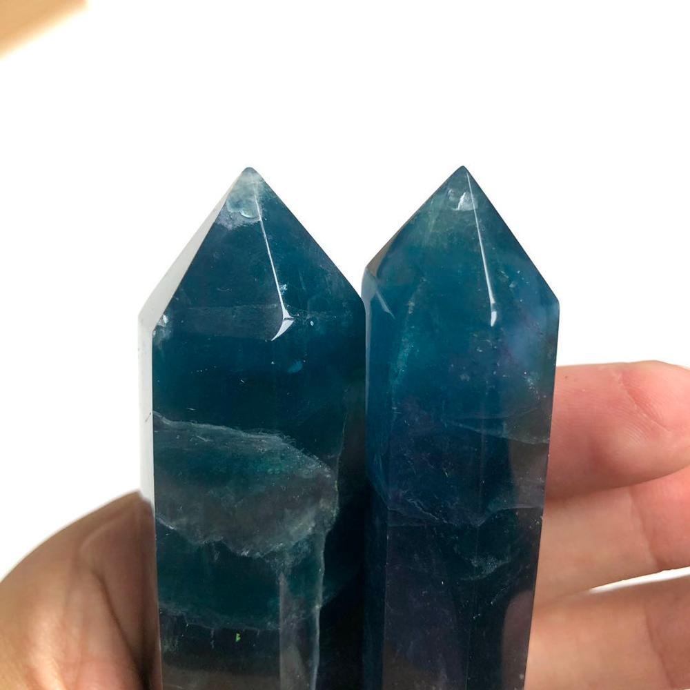 Ocean Blue Fluorite Crystal Wand-Your Soul Place