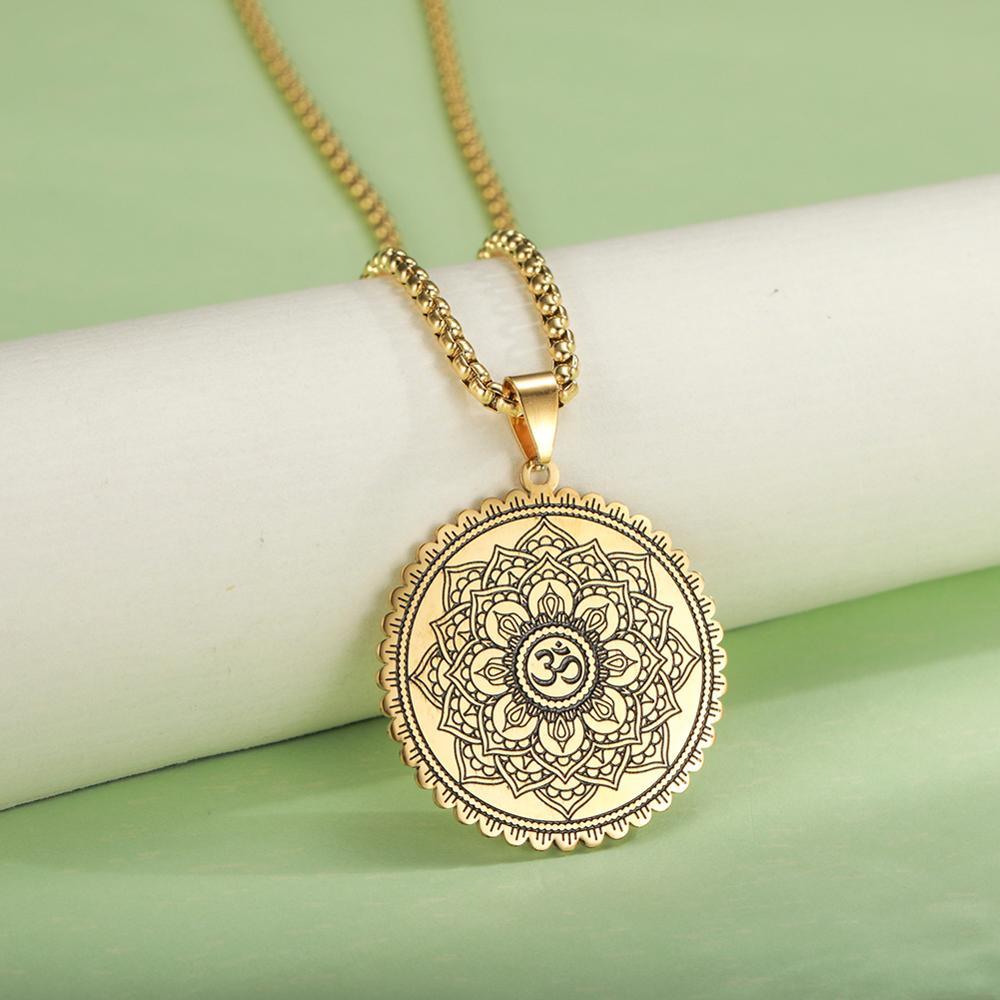 Flower of Life Om Pendant Necklace-Your Soul Place