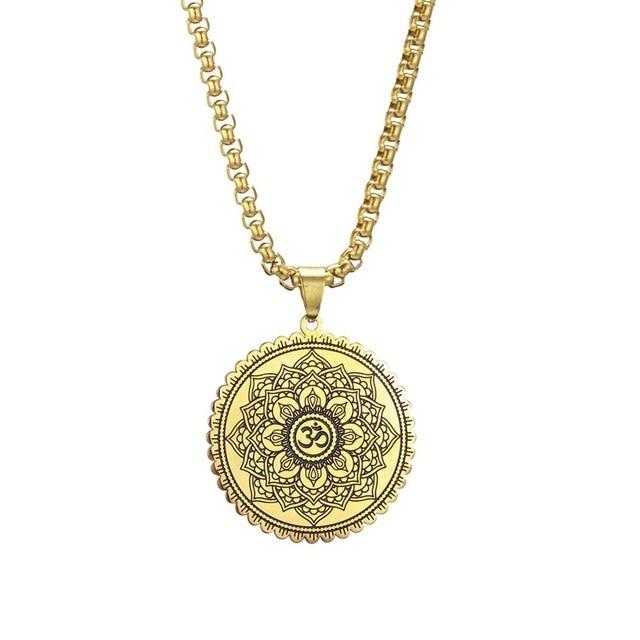 Flower of Life Om Pendant Necklace-Your Soul Place