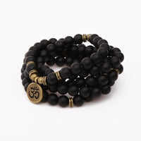 Thumbnail for Balancing Black Onyx Om Mala Necklace-Your Soul Place