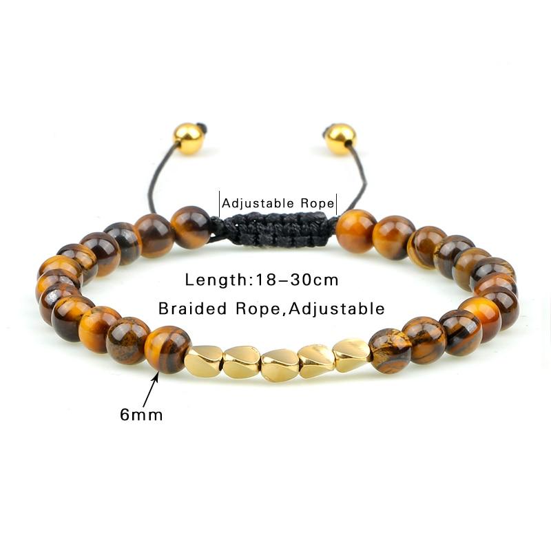 Copper X Tiger Eye Beads Braided Bracelet-Your Soul Place