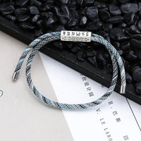 Thumbnail for Tibetan Six True Words Mantra Braided Lucky Rope Bracelet-Your Soul Place