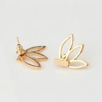 Thumbnail for Simple Lotus Bar Stud Earrings-Your Soul Place
