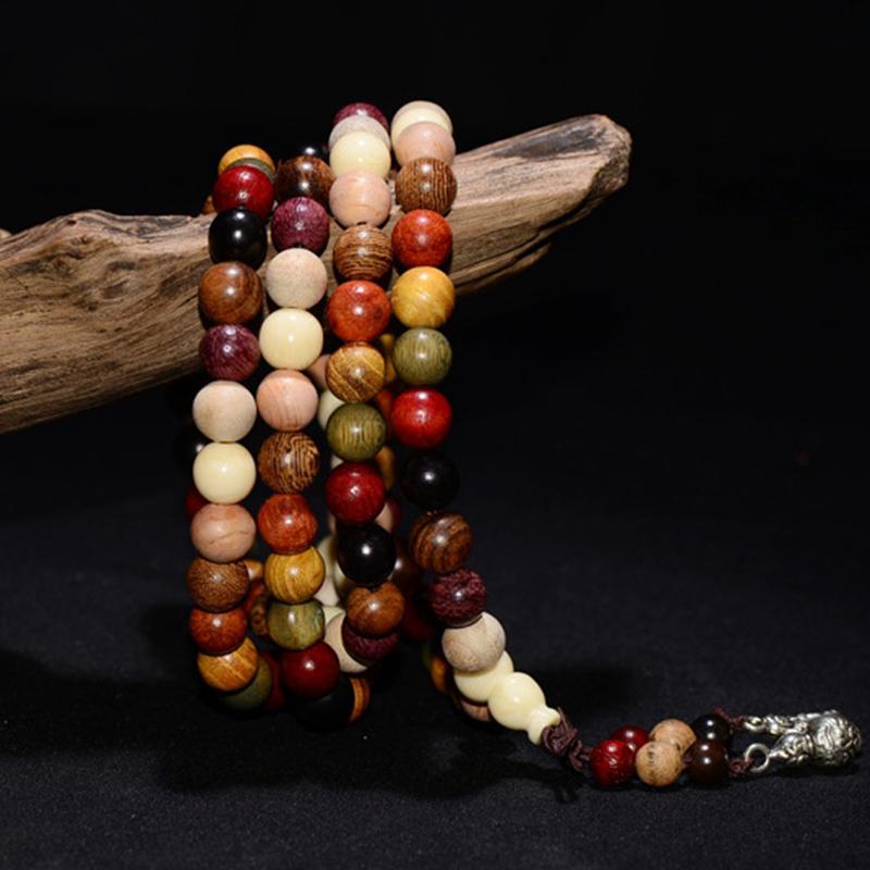 108 Tibetan Various Sandalwood Beads Bracelets - 6mm / 8mm-Your Soul Place