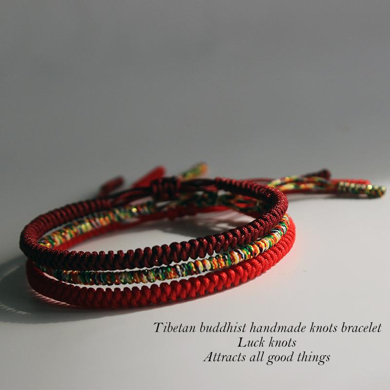 Tibetan Buddhist Handmade Lucky Knots Rope Bracelet - Protection-Your Soul Place