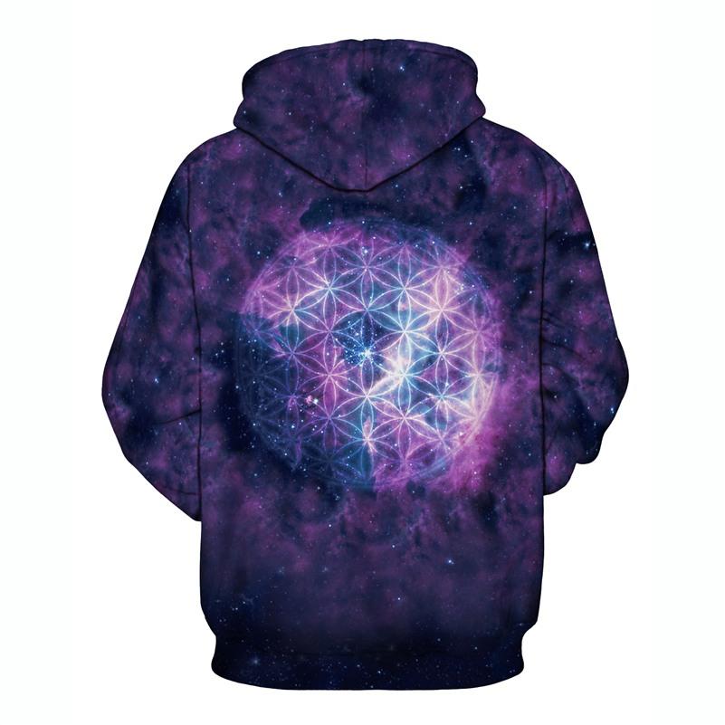 Sacred Geometry Flower of Life Hoodie-Your Soul Place
