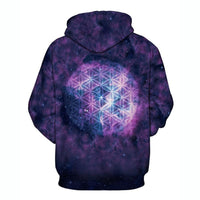 Thumbnail for Sacred Geometry Flower of Life Hoodie-Your Soul Place