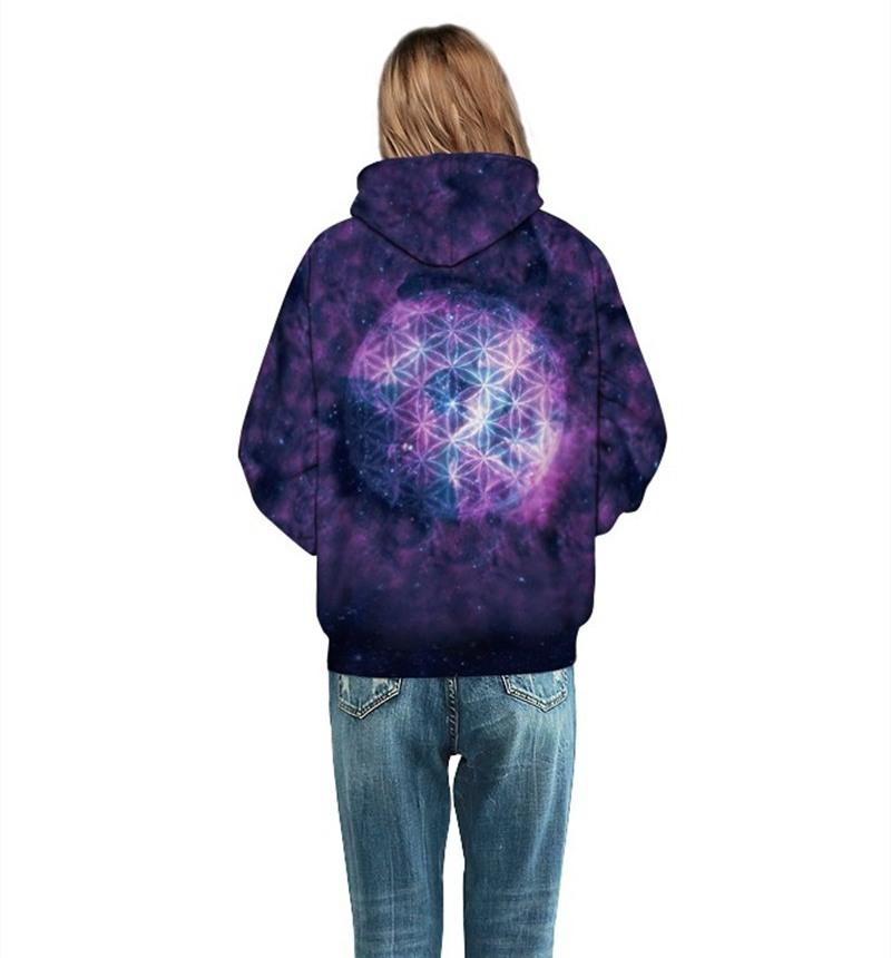 Sacred Geometry Flower of Life Hoodie-Your Soul Place