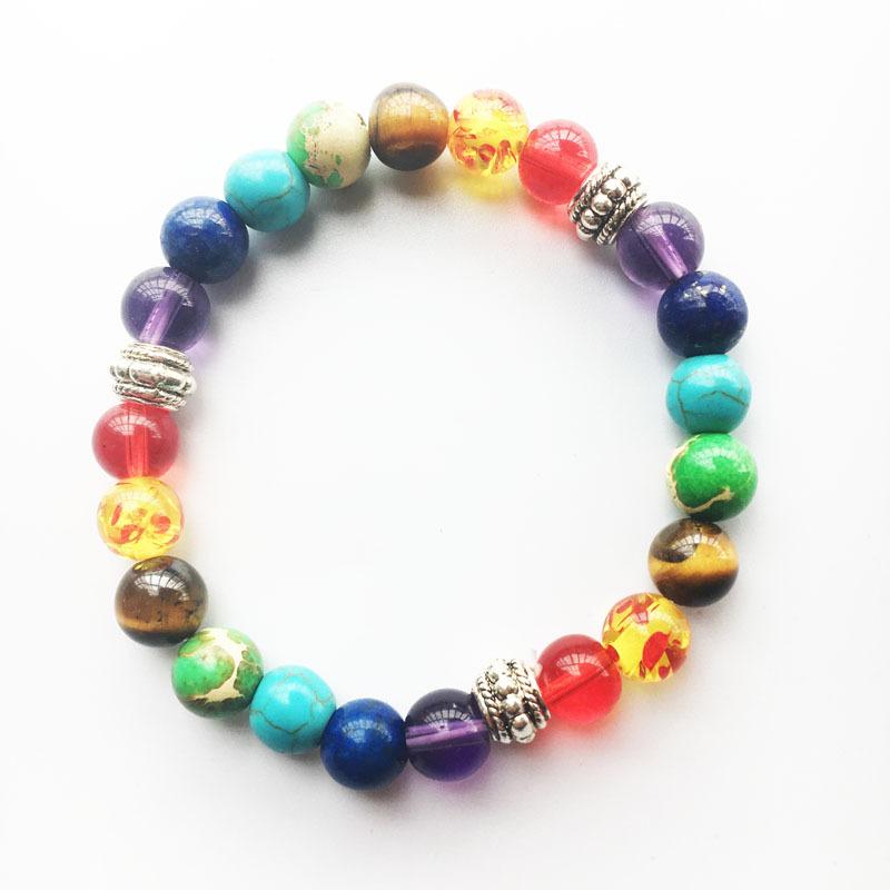 Chakra Healing Natural Stone Beads Bracelet-Your Soul Place