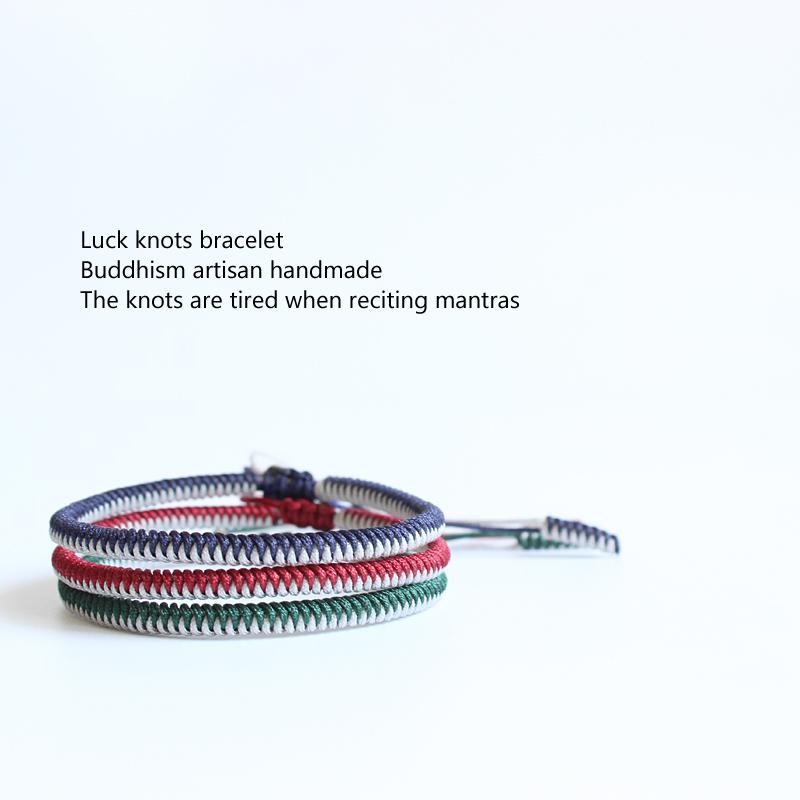 Tibetan Buddhist Handmade Lucky Knots Rope Bracelet - Wisdom-Your Soul Place