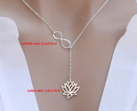 Thumbnail for Infinity Lotus Flower Pendant Necklace-Your Soul Place