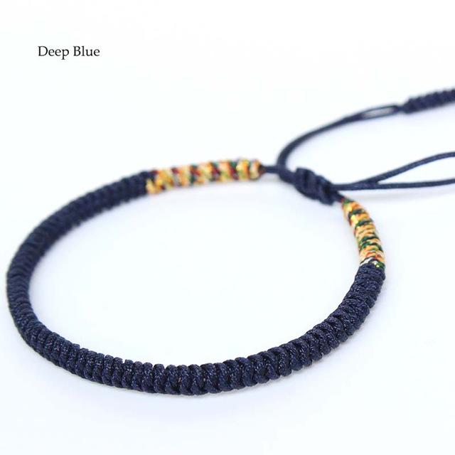 Tibetan Buddhist Handmade Lucky Knots Rope Bracelet - Health-Your Soul Place