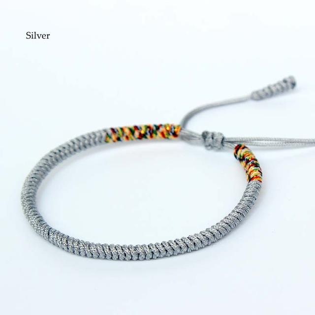 Tibetan Buddhist Handmade Lucky Knots Rope Bracelet - Health-Your Soul Place