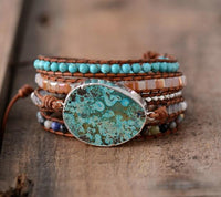 Thumbnail for Mixed Natural Gilded Stone Bracelet-Your Soul Place