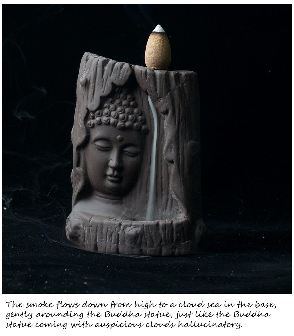 Buddha Statue Backflow Incense Burner-Your Soul Place