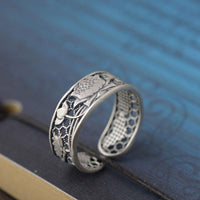Thumbnail for 925 Sterling Silver Lotus Flower Hollow Ring-Your Soul Place