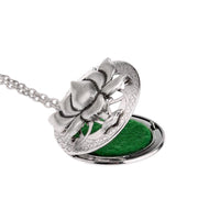 Thumbnail for Lotus Essential Oil Diffusing Locket Pendant Necklace-Your Soul Place