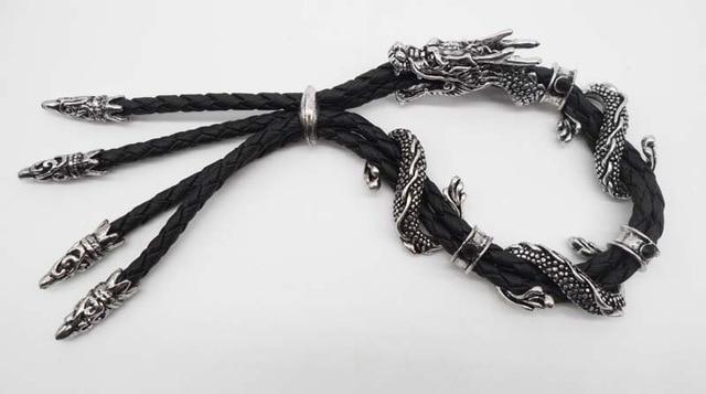 Adjustable Leather Rope Dragon Spirit Bracelet-Your Soul Place