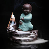 Thumbnail for Little Monk Backflow Incense Burner + Free 20Pcs Incense Cones-Your Soul Place