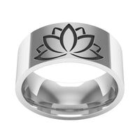 Thumbnail for Stainless Steel Lotus Flower Ring-Your Soul Place