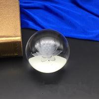 Thumbnail for 3D Laser Engraved Lotus Flower Crystal Ball-Your Soul Place