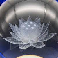 Thumbnail for 3D Laser Engraved Lotus Flower Crystal Ball-Your Soul Place