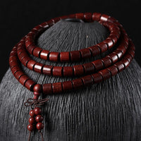 Thumbnail for 108 Zambia Sandalwood Cylinder Prayer Beads Mala Bracelet-Your Soul Place