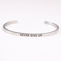Thumbnail for Positive Inspirational Quote Stainless Steel Bangle Bracelet - 3