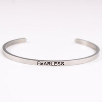 Thumbnail for Positive Inspirational Quote Stainless Steel Bangle Bracelet - 3