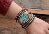 Thumbnail for Mixed Natural Gilded Stone Bracelet
