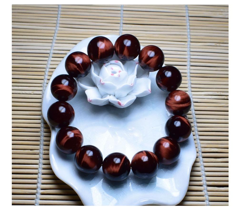 Natural Red Tiger's Eye Beads Bracelet-Your Soul Place