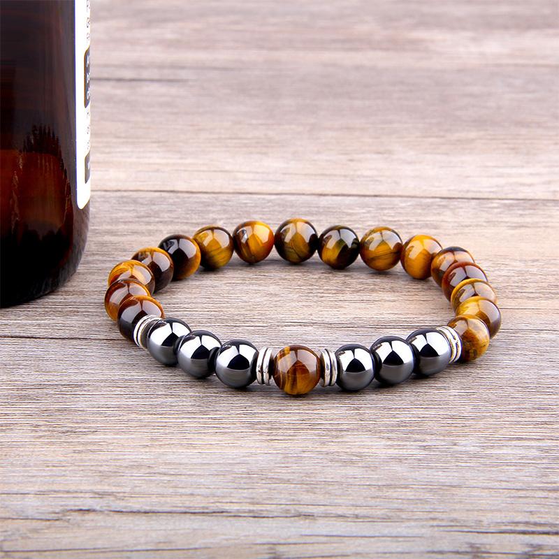 Natural Tiger's Eye Magnet Beads Bracelet-Your Soul Place