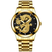 Thumbnail for Luxury 3D Engaged Gold Dragon Spirit Watch-Your Soul Place